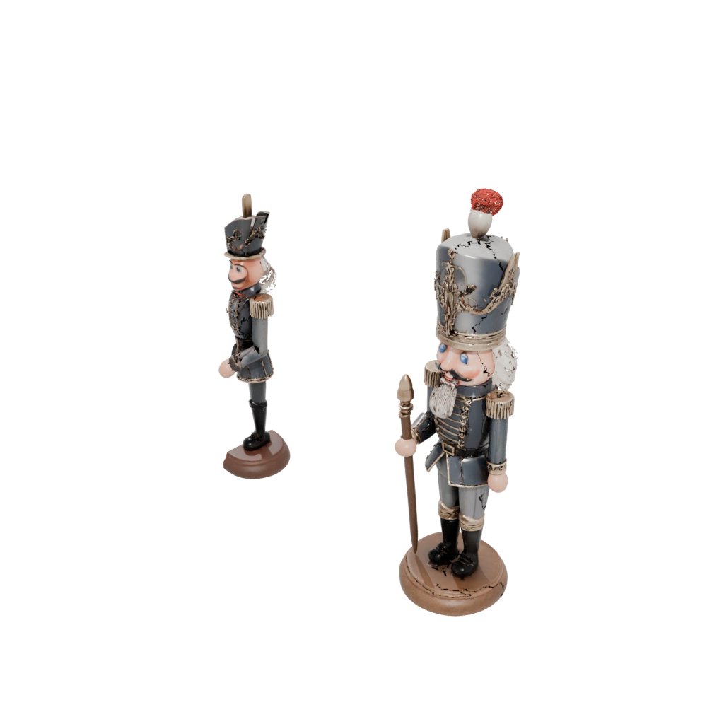 Crystal Rustic Nutcracker Soldier Original — seasonal 3D print model, STL