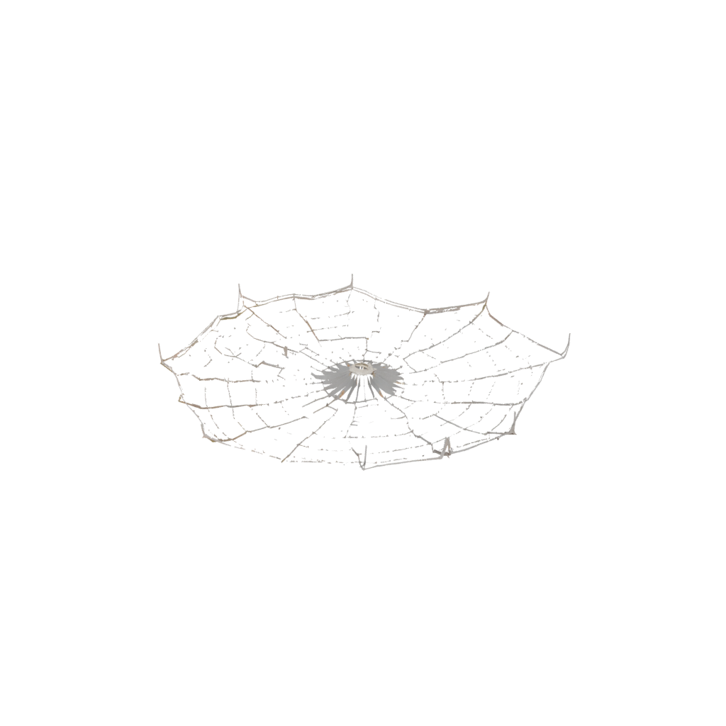 Crystal Rustic Spider Web Wall Hanging — seasonal 3D print model, STL