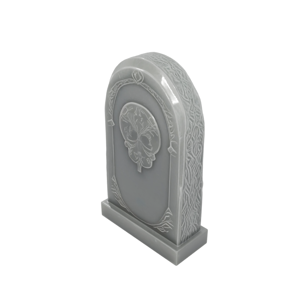 Crystal Rustic Tombstone Prop Mini — seasonal 3D print model, STL