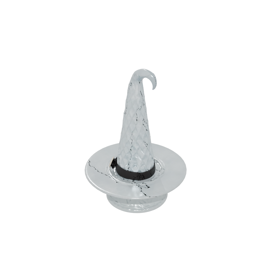 Crystal Rustic Witch Hat Holder — seasonal 3D print model, STL