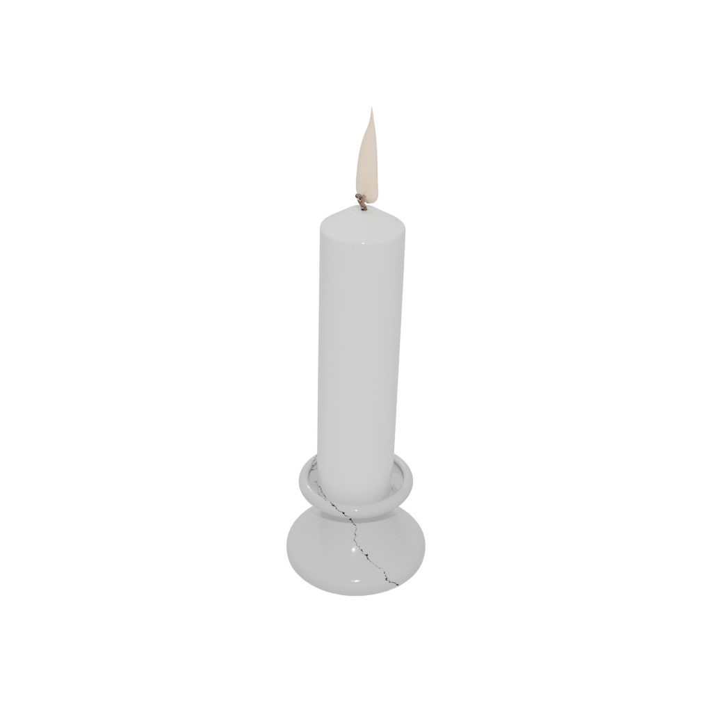 Cute Advent Candle Holder — seasonal 3D print model, STL