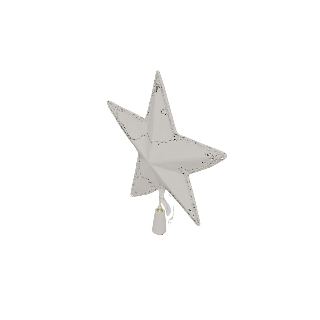Cute Christmas Tree Topper Star — seasonal 3D print model, STL