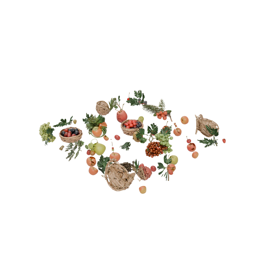Cute Cornucopia Centerpiece — seasonal 3D print model, STL