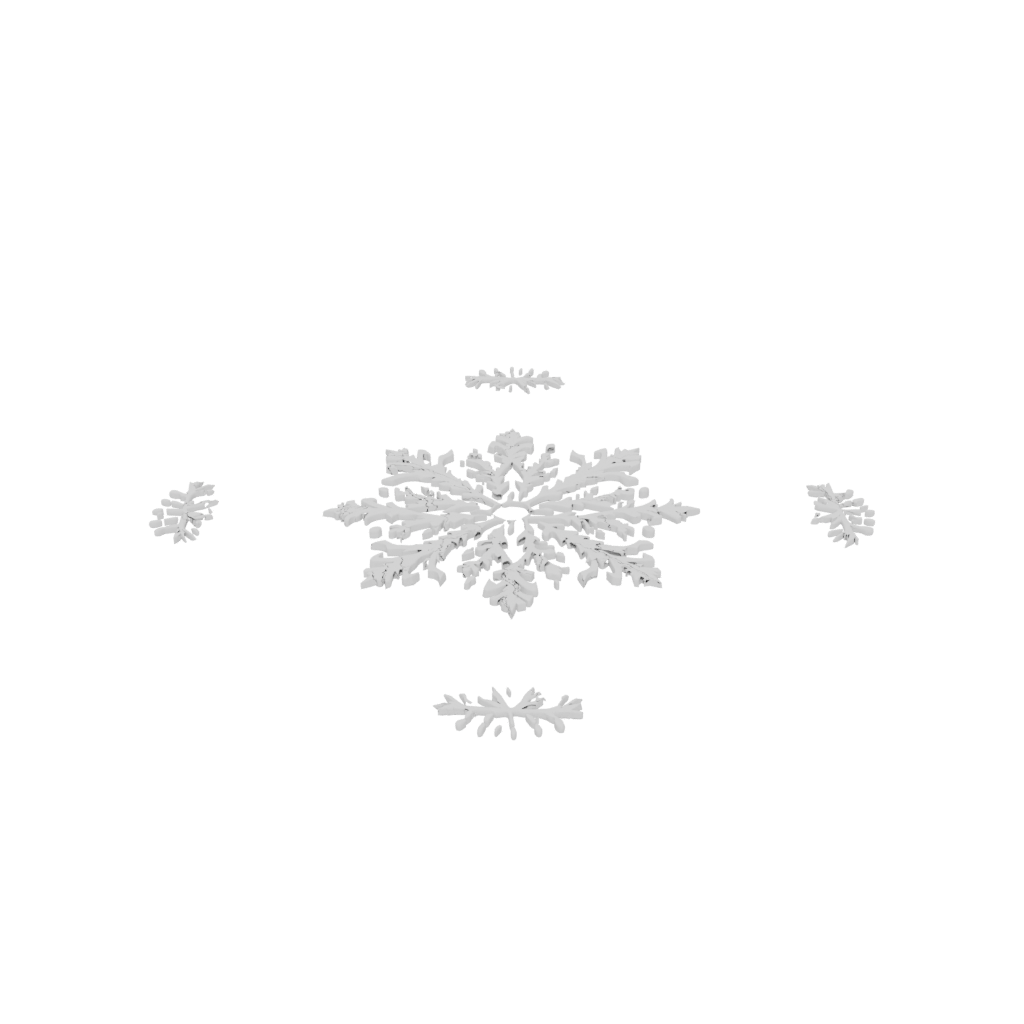Cute Ornate Snowflake Ornament — seasonal 3D print model, STL