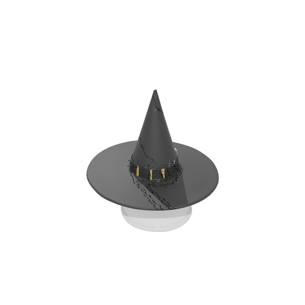 Cute Witch Hat Holder — seasonal 3D print model, STL