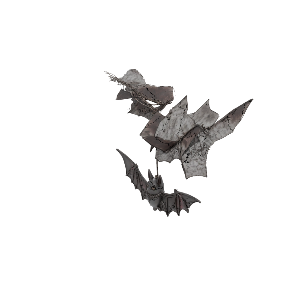 Galaxy Bat Ornament — seasonal 3D print model, STL