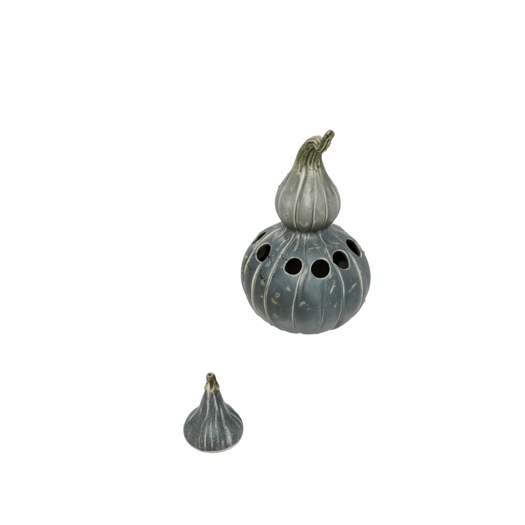 Galaxy Carved Gourd Figure — seasonal 3D print model, STL
