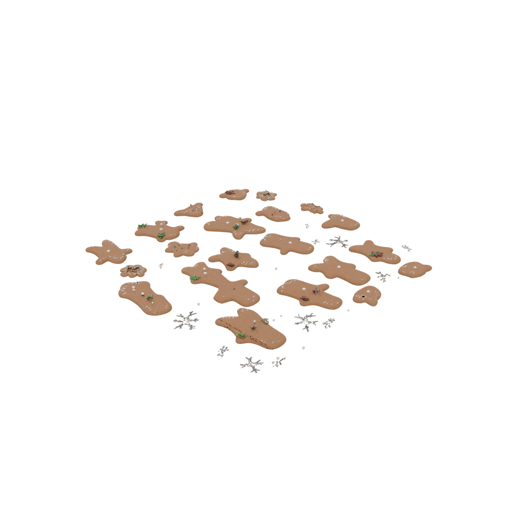Galaxy Gingerbread Person Figure — seasonal 3D print model, STL