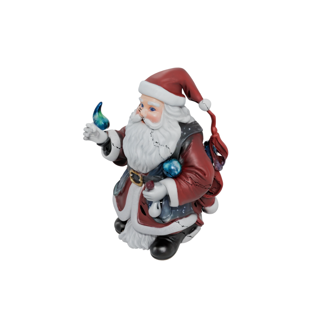 Galaxy Santa Figurine Original — seasonal 3D print model, STL