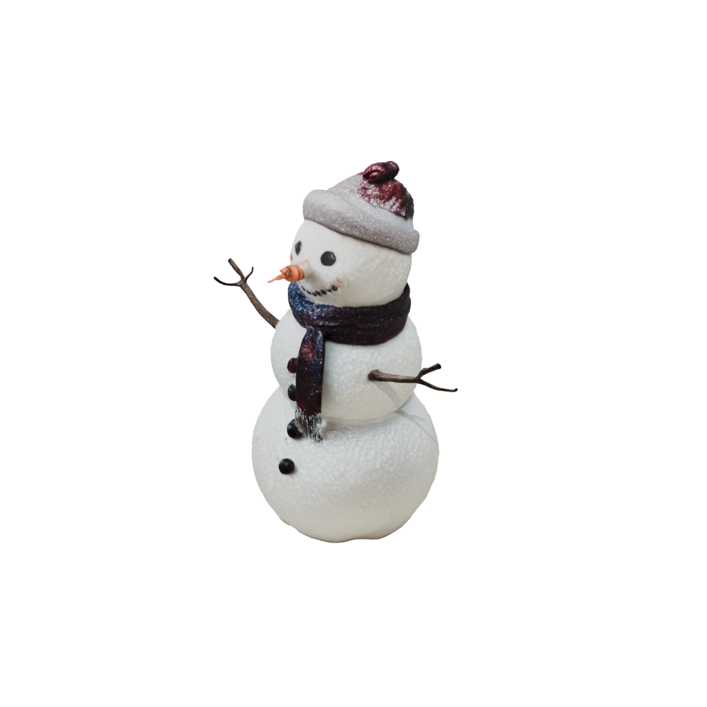 Galaxy Snowman Figure — seasonal 3D print model, STL