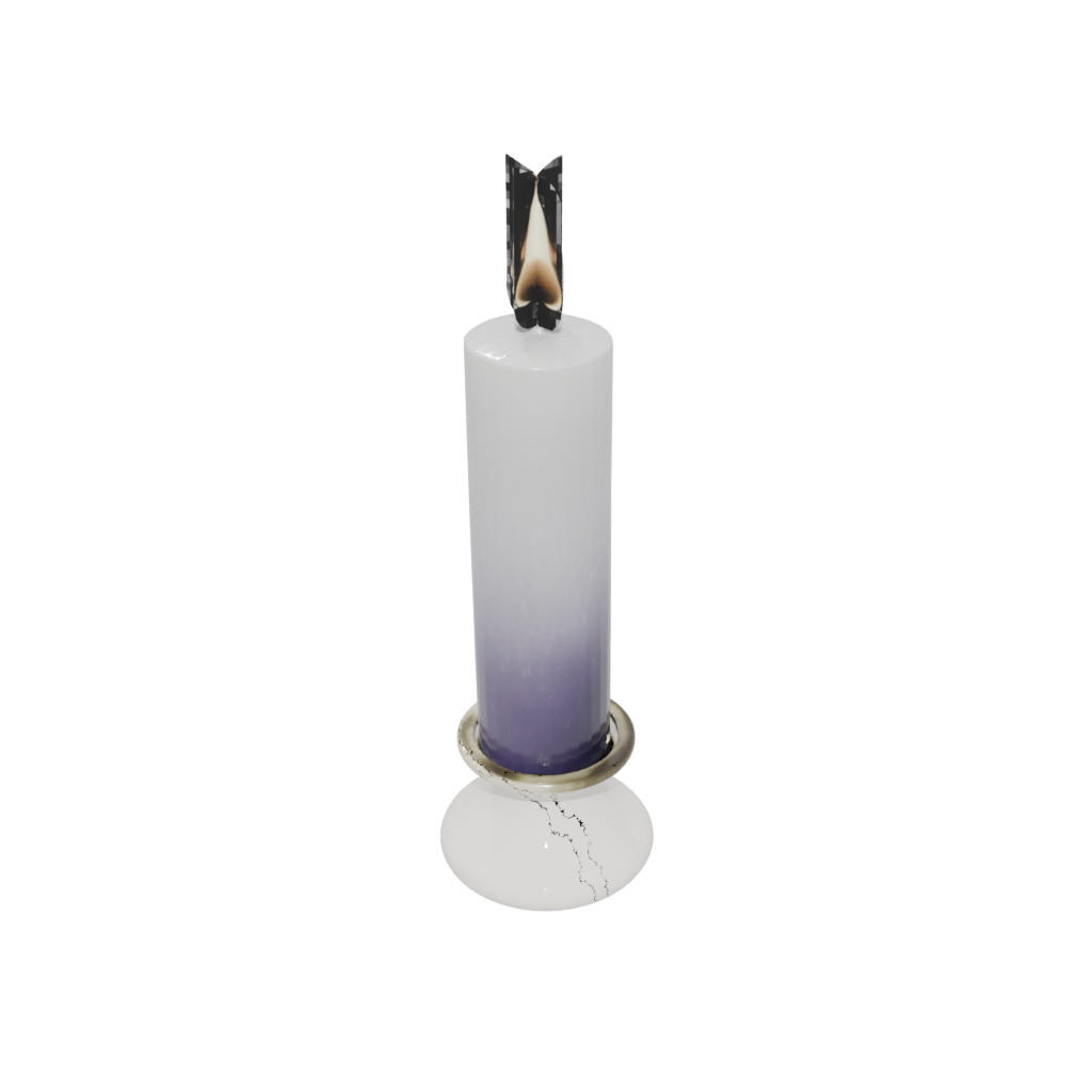 Galaxy Modern Advent Candle Holder — seasonal 3D print model, STL