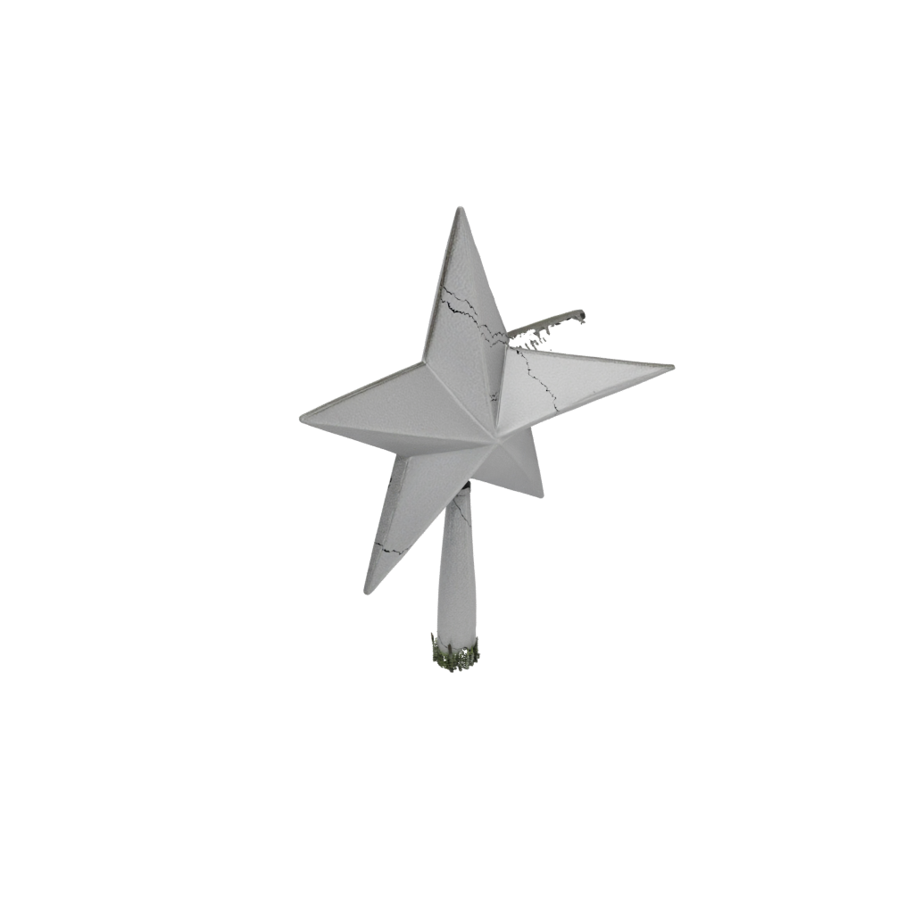 Galaxy Modern Christmas Tree Topper Star — seasonal 3D print model, STL