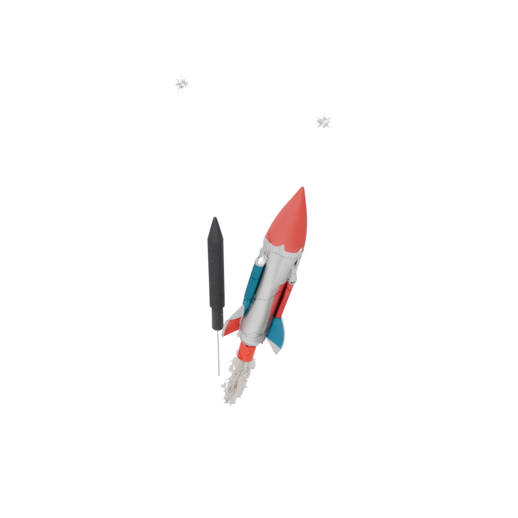 Galaxy Modern Firework Rocket Decoration — seasonal 3D print model, STL