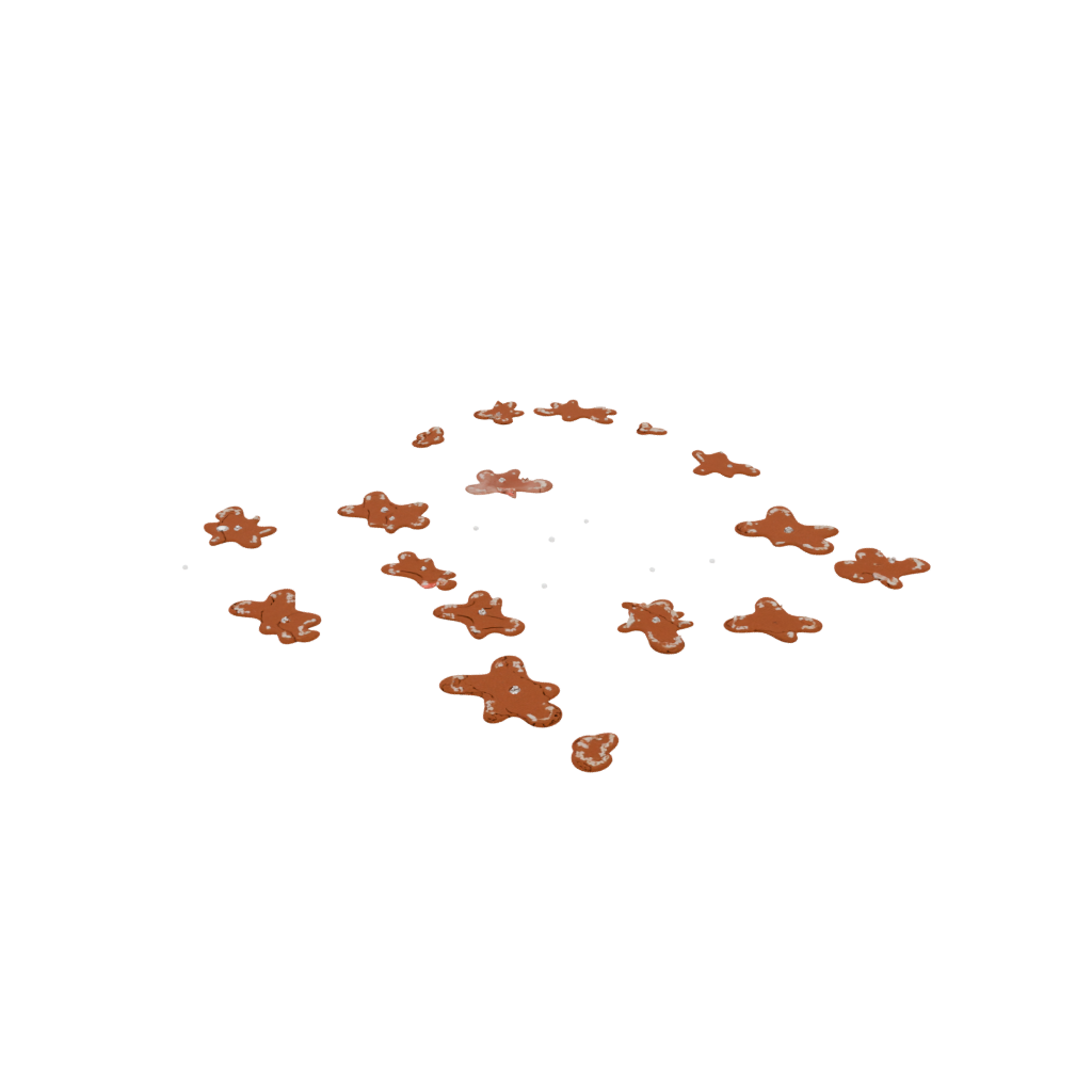 Galaxy Modern Gingerbread Person Figure — seasonal 3D print model, STL