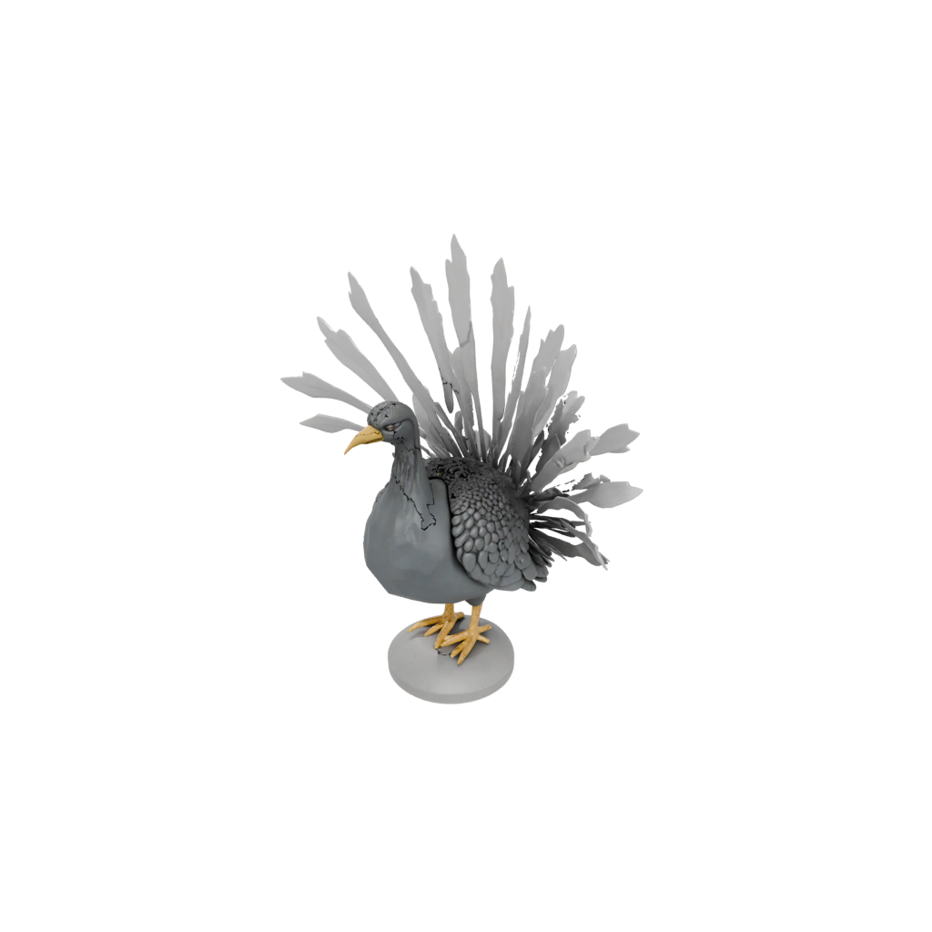 Galaxy Modern Turkey Centerpiece Figure — seasonal 3D print model, STL