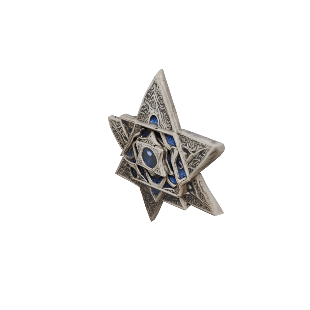 Galaxy Ornate Dreidel Spinner — seasonal 3D print model, STL