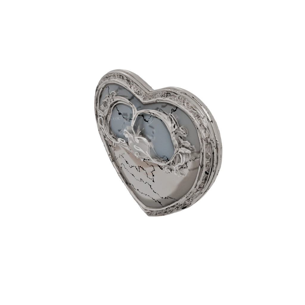 Galaxy Ornate Heart Trinket Box — seasonal 3D print model, STL