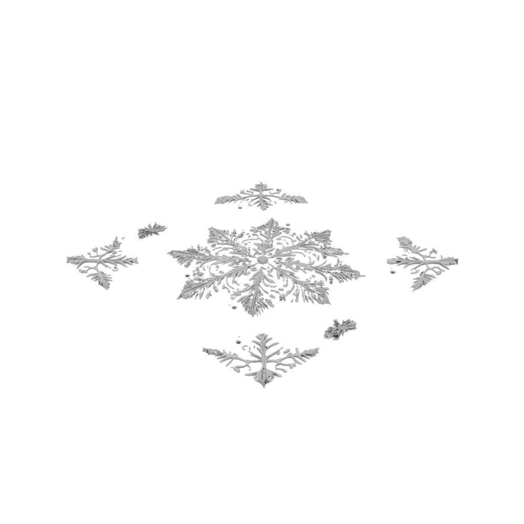 Galaxy Ornate Ornate Snowflake Ornament — seasonal 3D print model, STL
