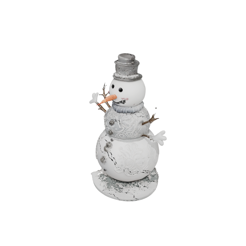 Galaxy Ornate Snowman Figure — seasonal 3D print model, STL