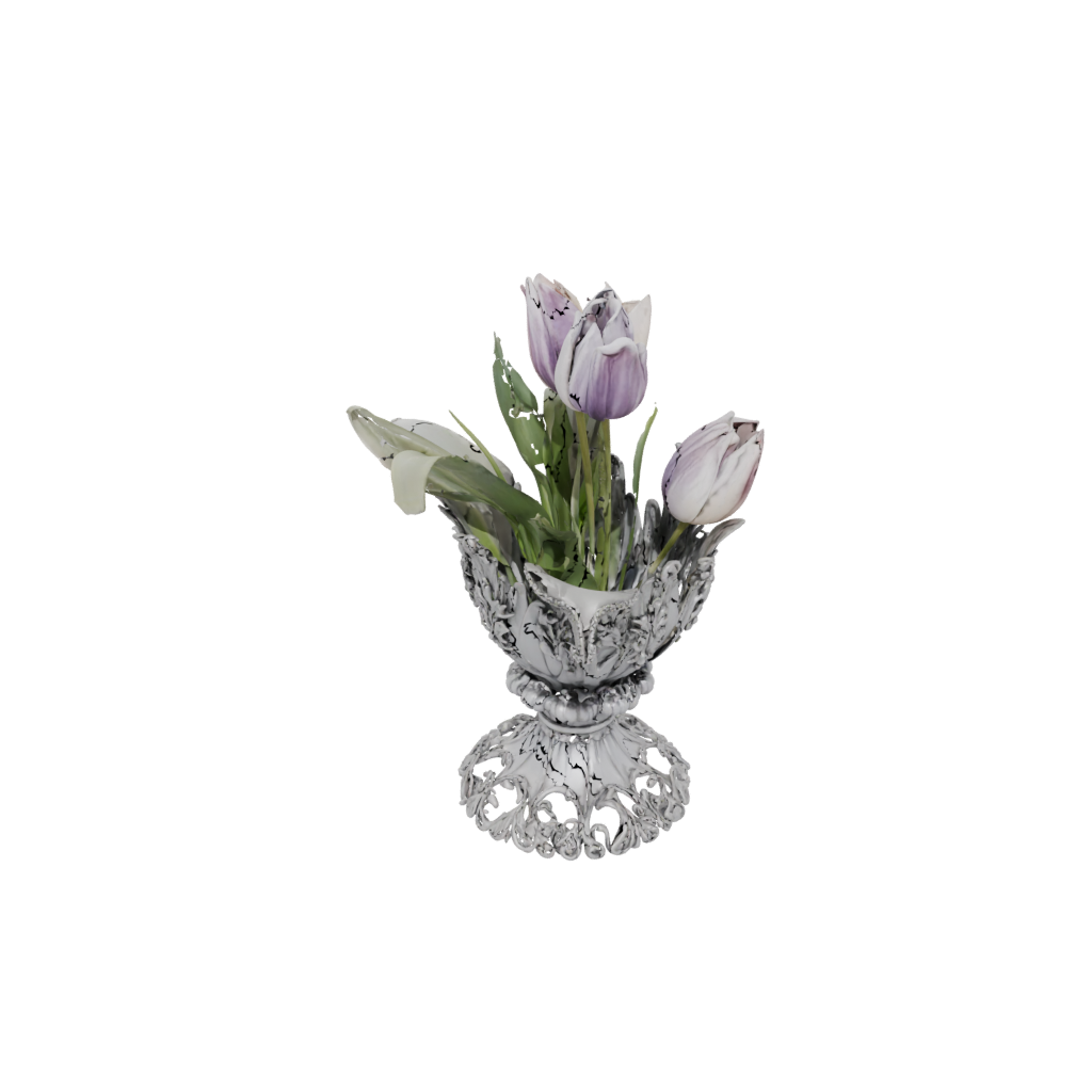 Galaxy Ornate Tulip Planter — seasonal 3D print model, STL