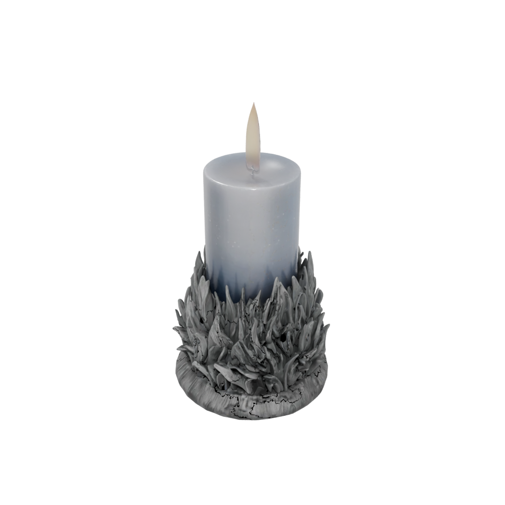 Galaxy Rustic Advent Candle Holder — seasonal 3D print model, STL