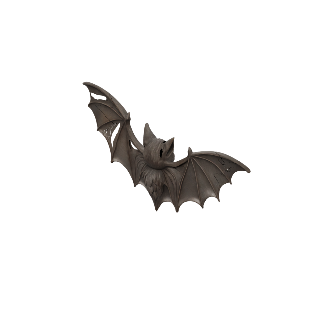 Galaxy Rustic Bat Ornament — seasonal 3D print model, STL