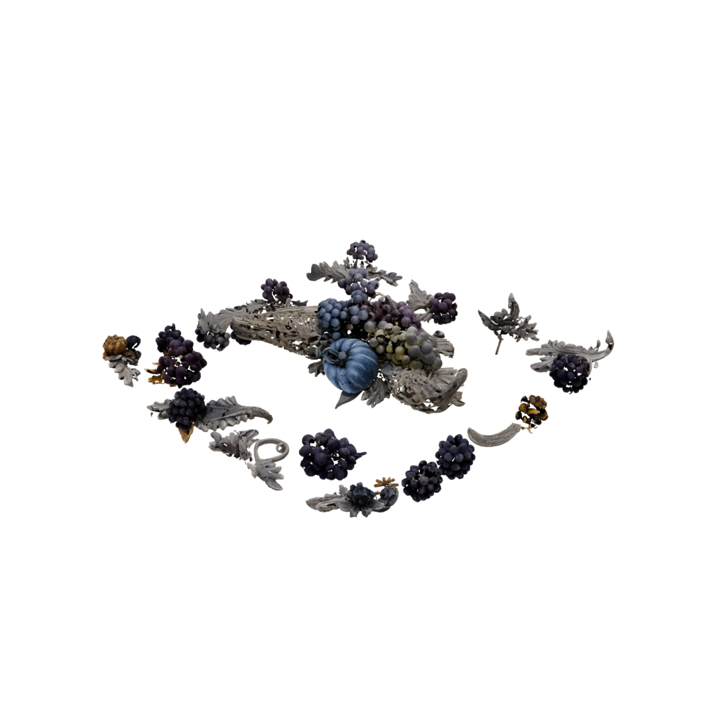 Galaxy Rustic Cornucopia Centerpiece — seasonal 3D print model, STL