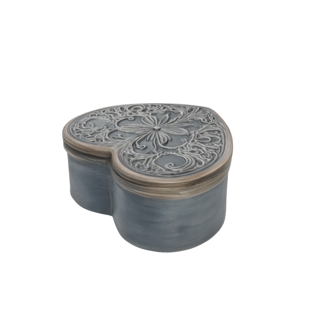 Galaxy Rustic Heart Trinket Box — seasonal 3D print model, STL