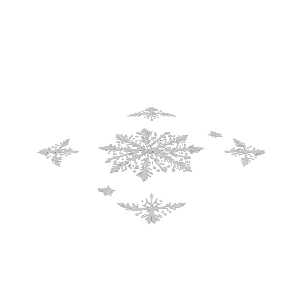 Galaxy Rustic Ornate Snowflake Ornament — seasonal 3D print model, STL