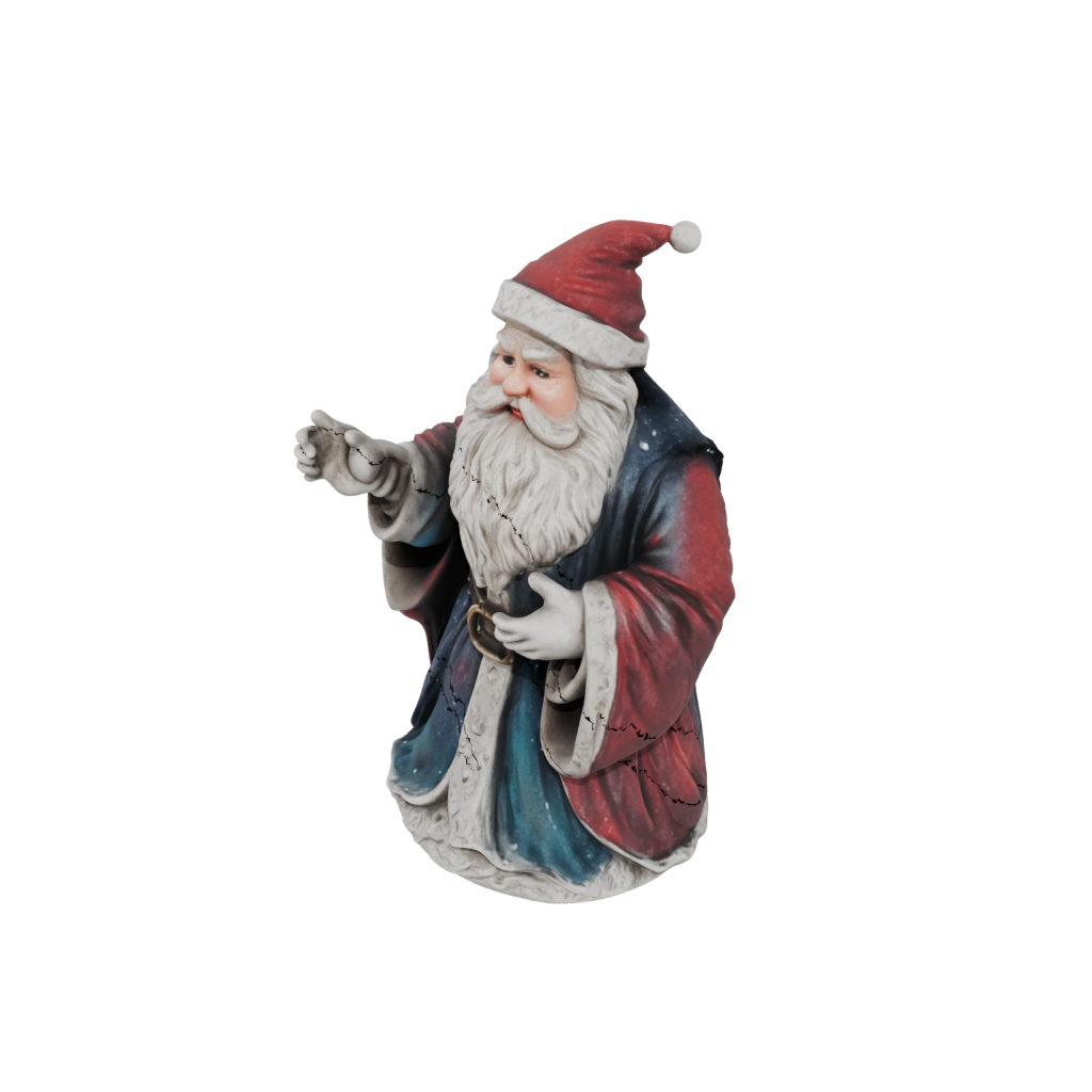 Galaxy Rustic Santa Figurine Original — seasonal 3D print model, STL