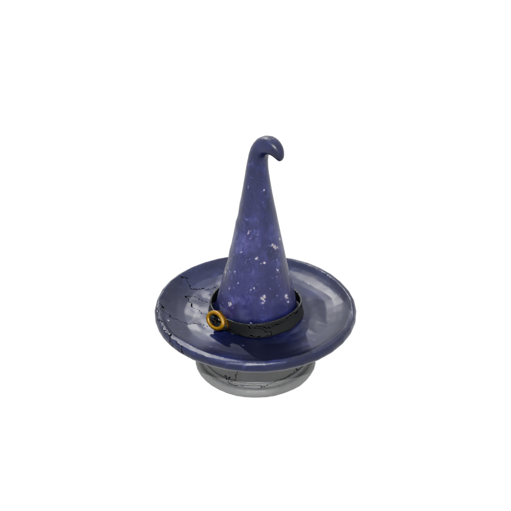 Galaxy Rustic Witch Hat Holder — seasonal 3D print model, STL