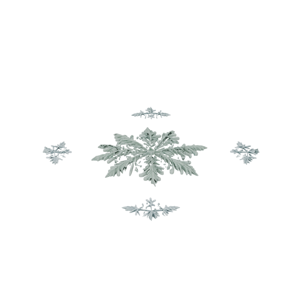 Glow Ornate Snowflake Ornament — seasonal 3D print model, STL