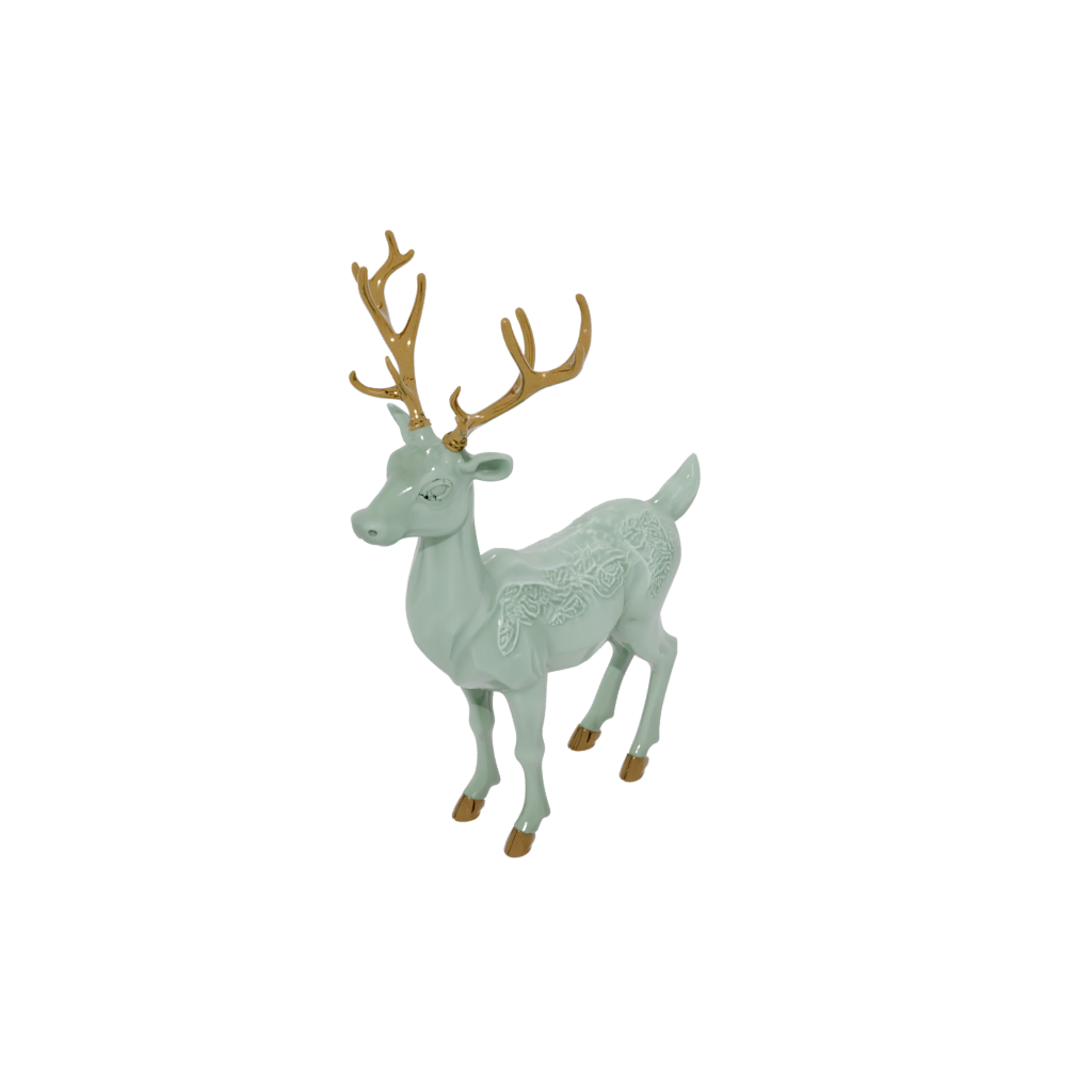 Glow Reindeer Figurine — seasonal 3D print model, STL