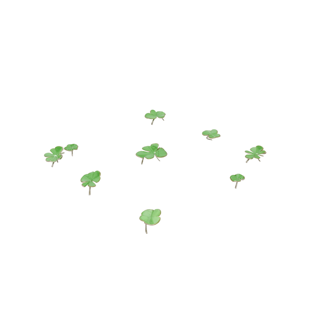 Glow Shamrock Charm — seasonal 3D print model, STL