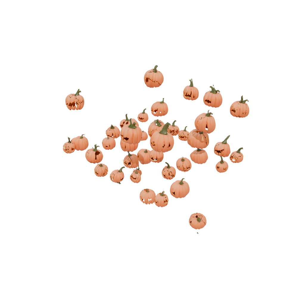 Glow Cute Jack-O-Lantern With Carved Grin — seasonal 3D print model, STL