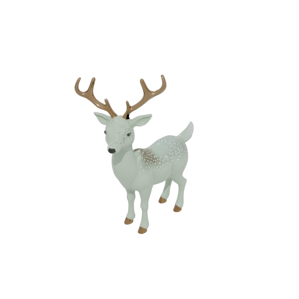 Glow Cute Reindeer Figurine — seasonal 3D print model, STL