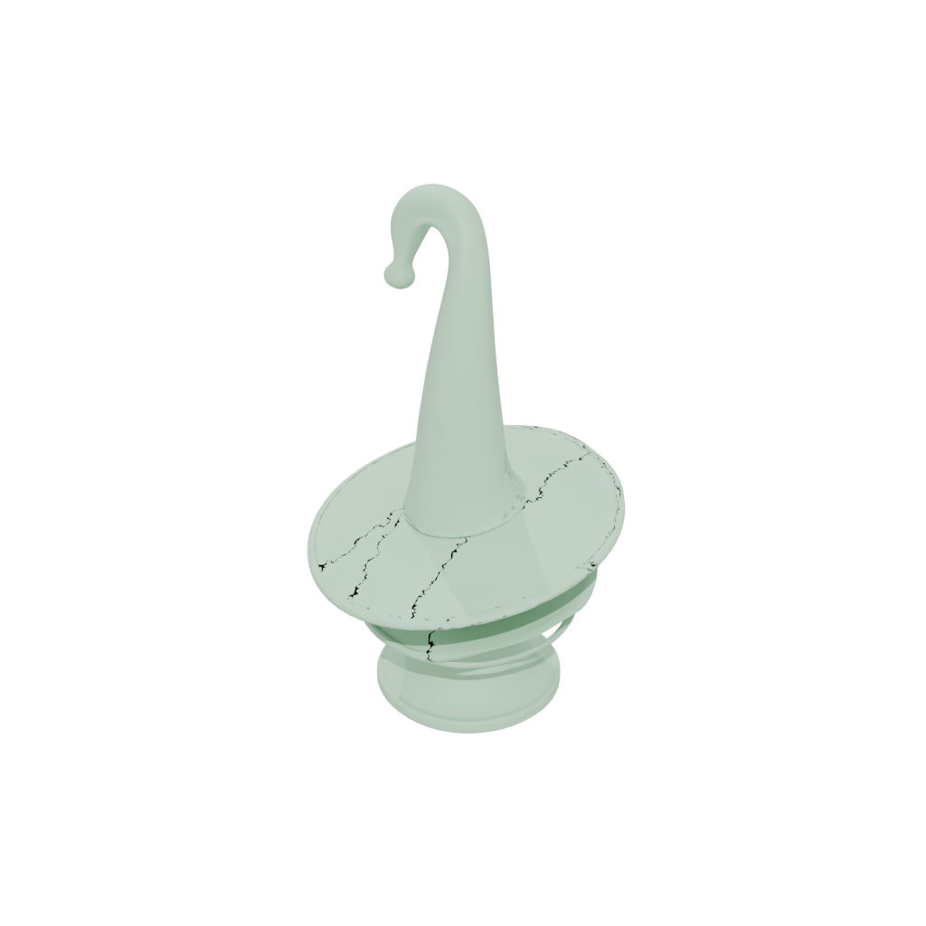 Glow Cute Witch Hat Holder — seasonal 3D print model, STL