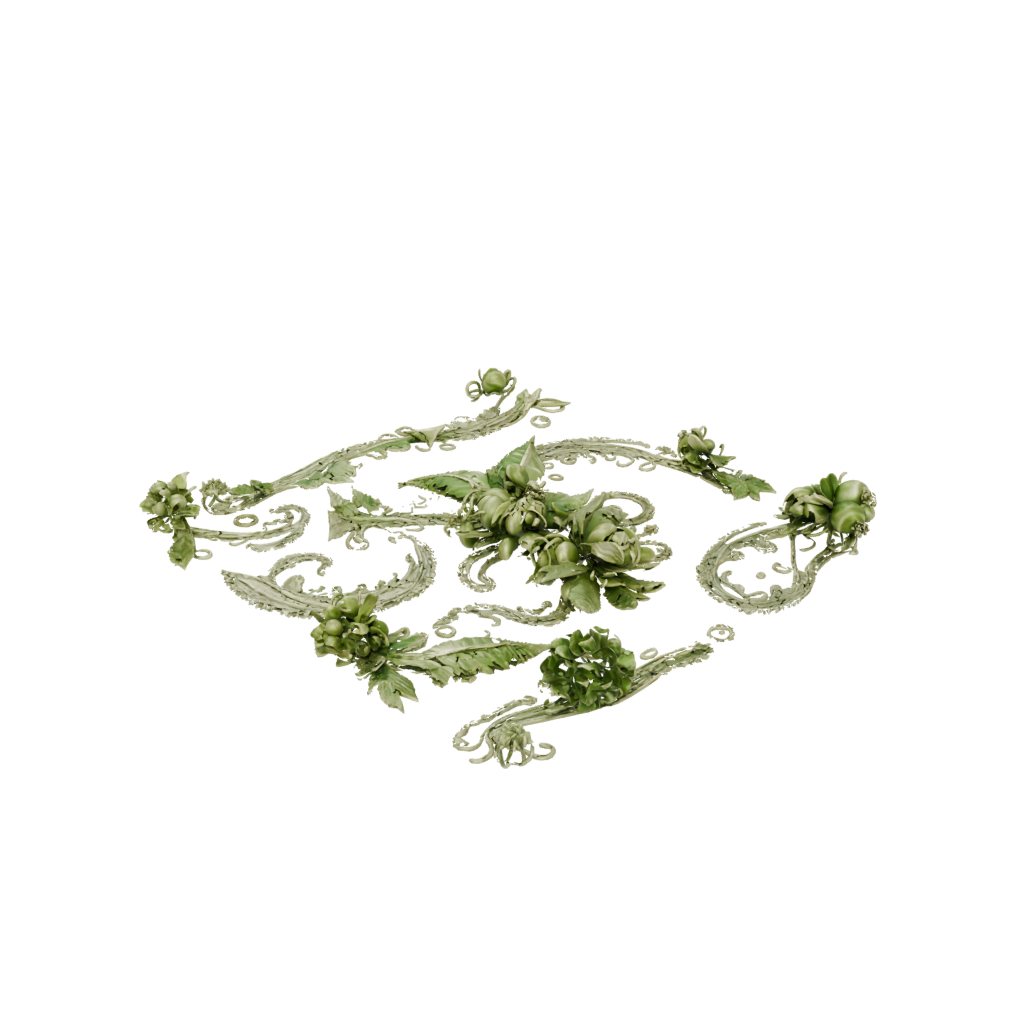 Glow Ornate Cornucopia Centerpiece — seasonal 3D print model, STL