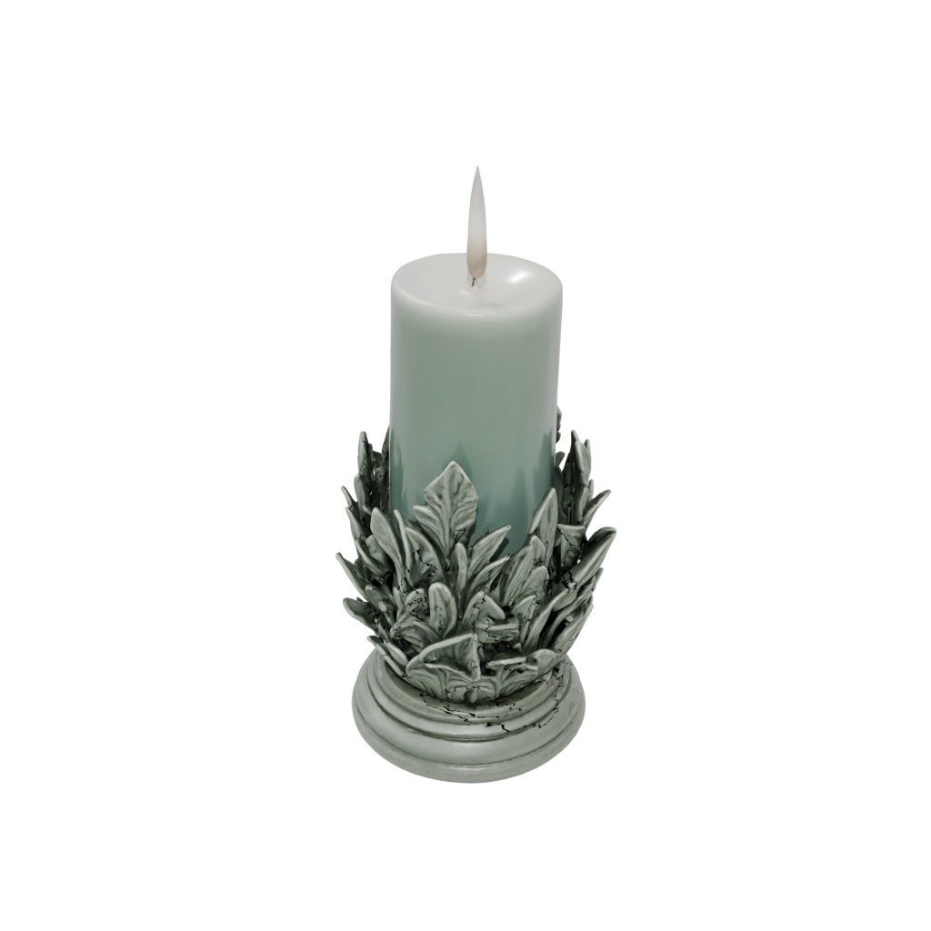 Glow Rustic Advent Candle Holder — seasonal 3D print model, STL