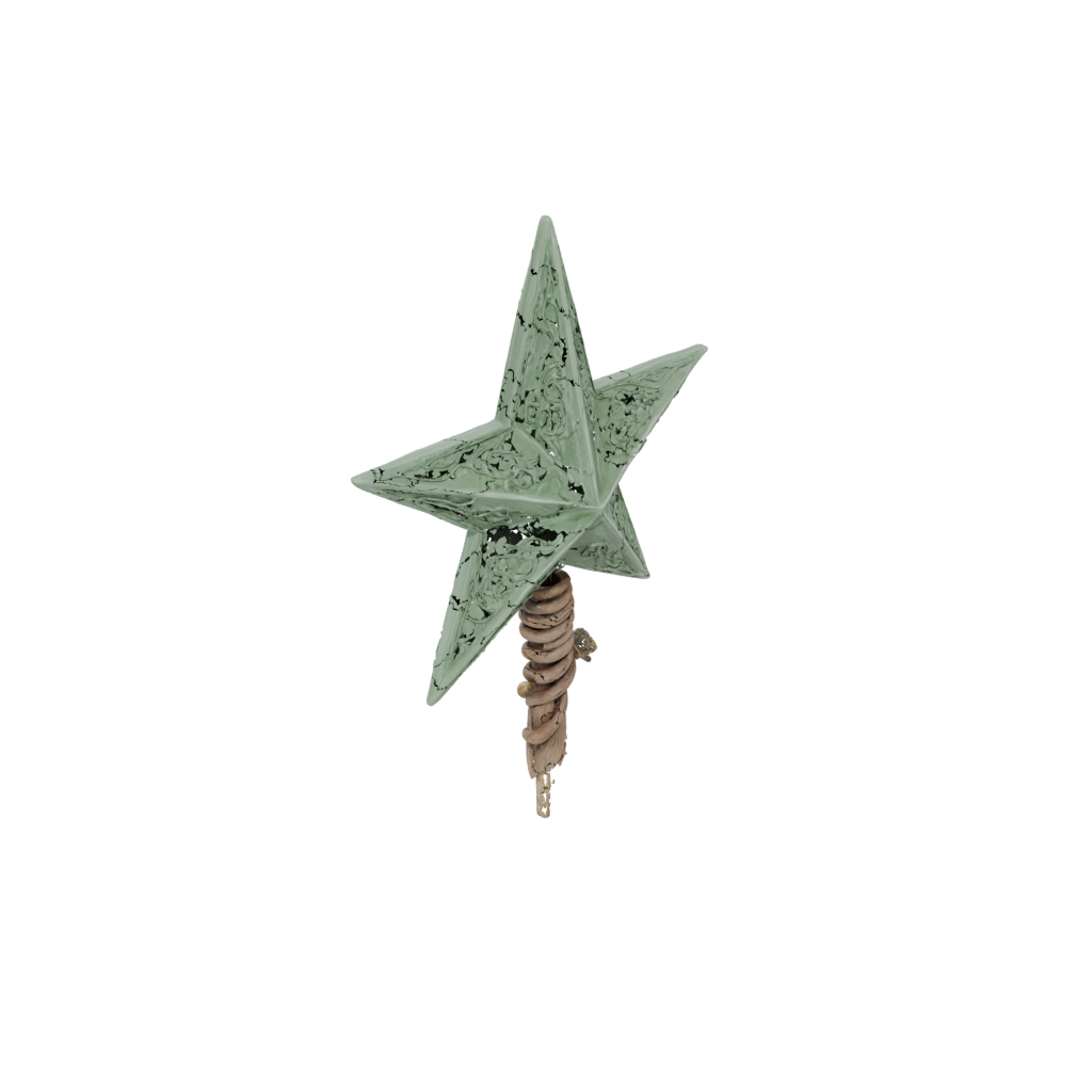 Glow Rustic Christmas Tree Topper Star