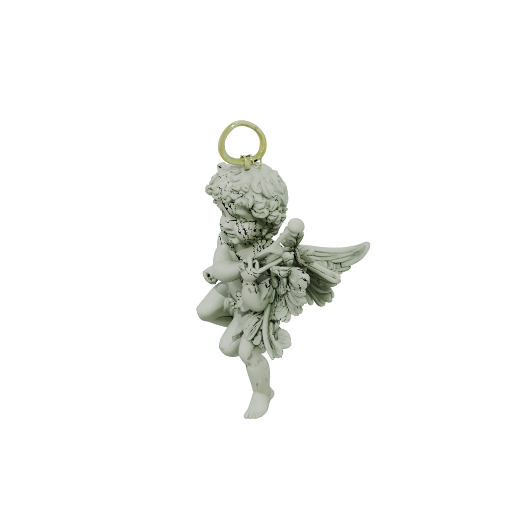Glow Rustic Cupid Charm — seasonal 3D print model, STL