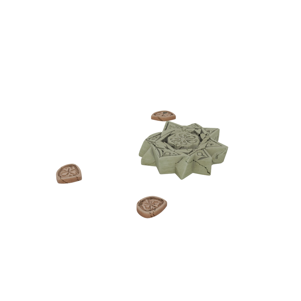 Glow Rustic Dreidel Spinner — seasonal 3D print model, STL