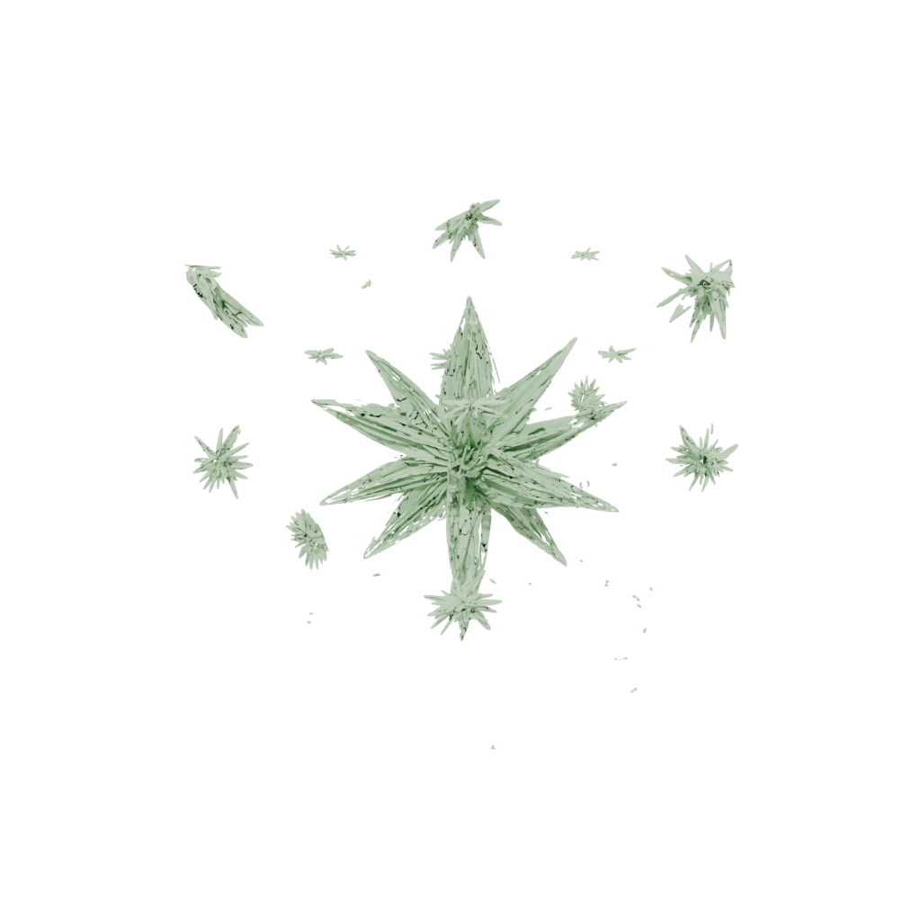 Glow Rustic Fourth-Of-July Star Burst — seasonal 3D print model, STL