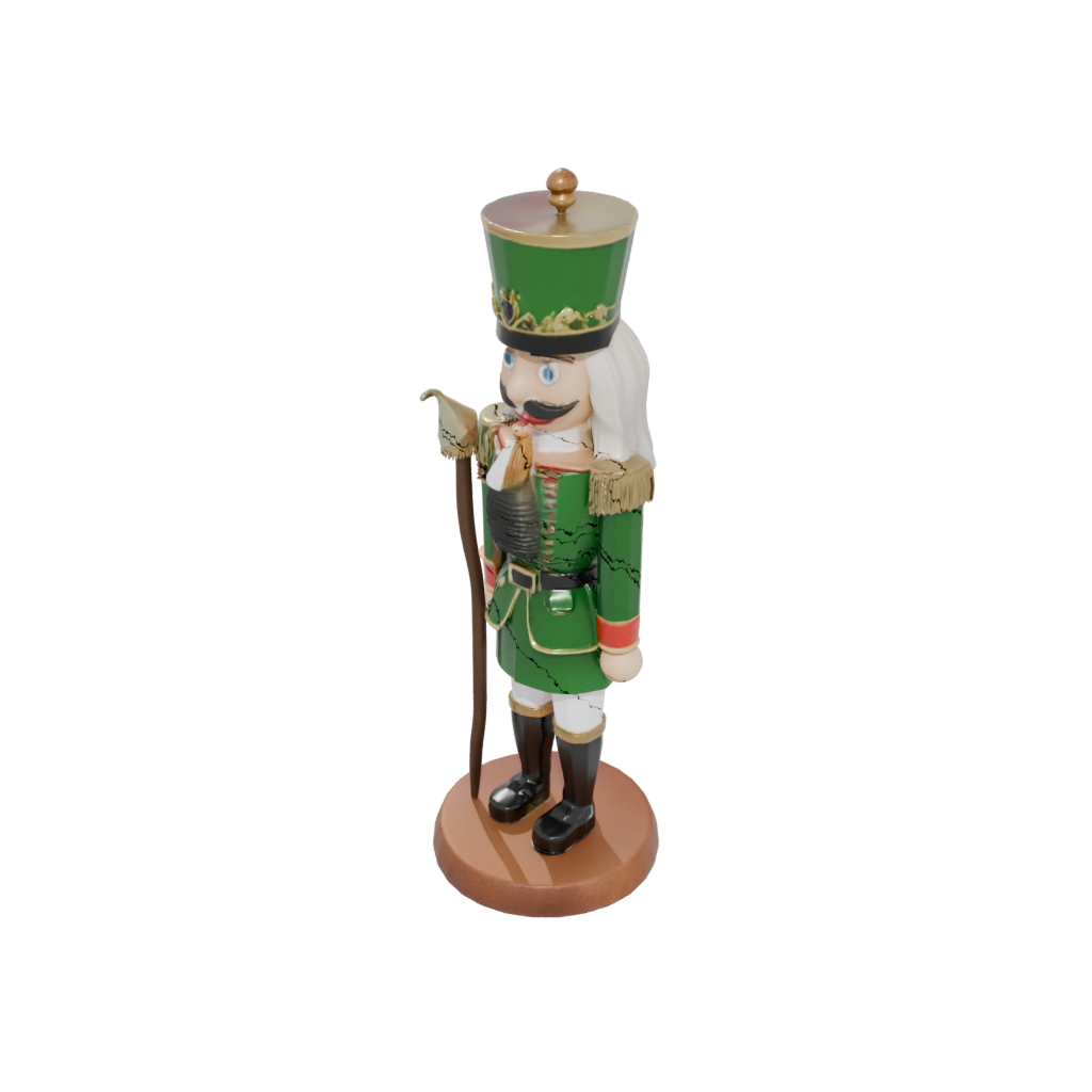 Glow Rustic Nutcracker Soldier Original — seasonal 3D print model, STL
