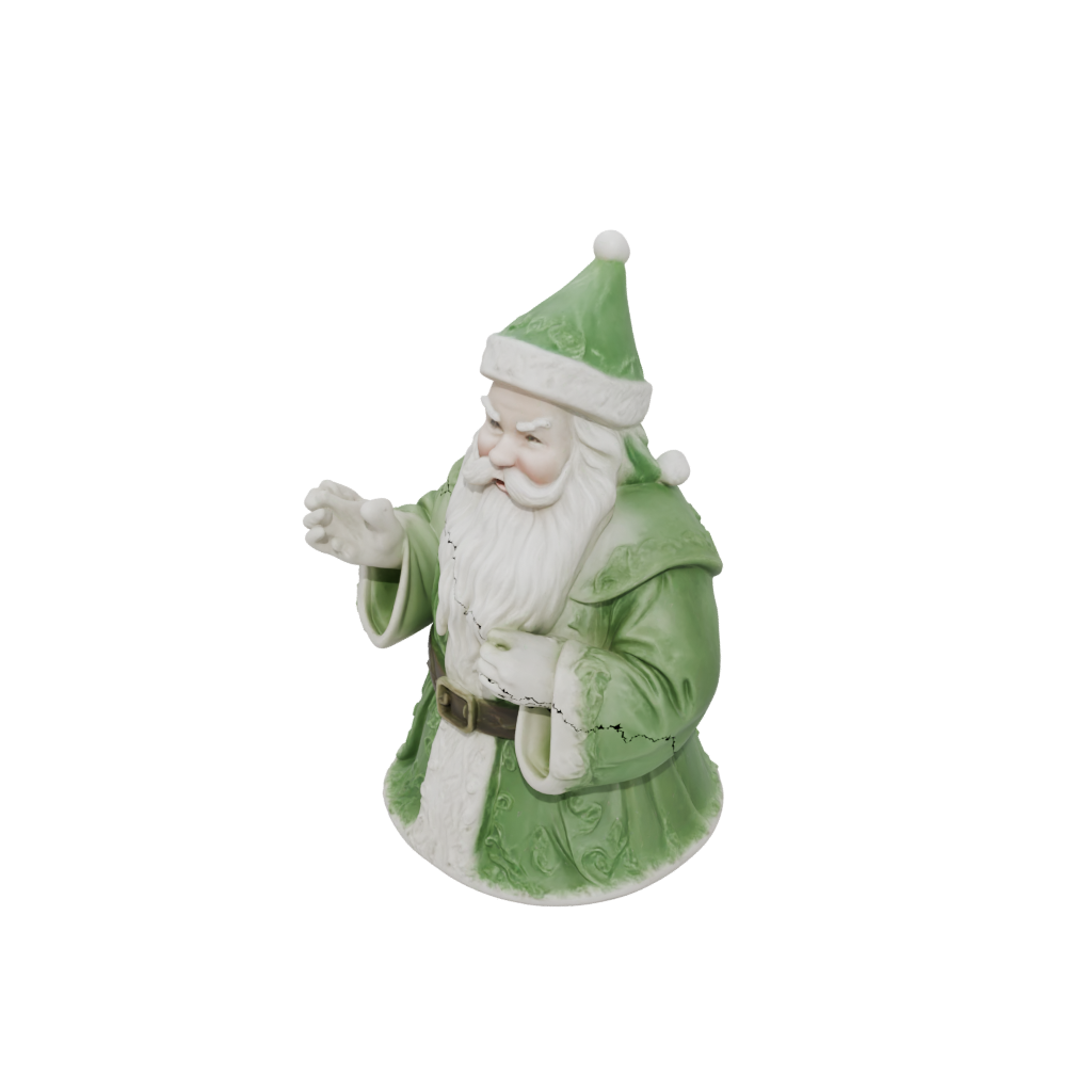 Glow Rustic Santa Figurine Original