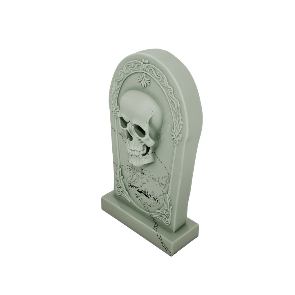Glow Rustic Tombstone Prop Mini — seasonal 3D print model, STL
