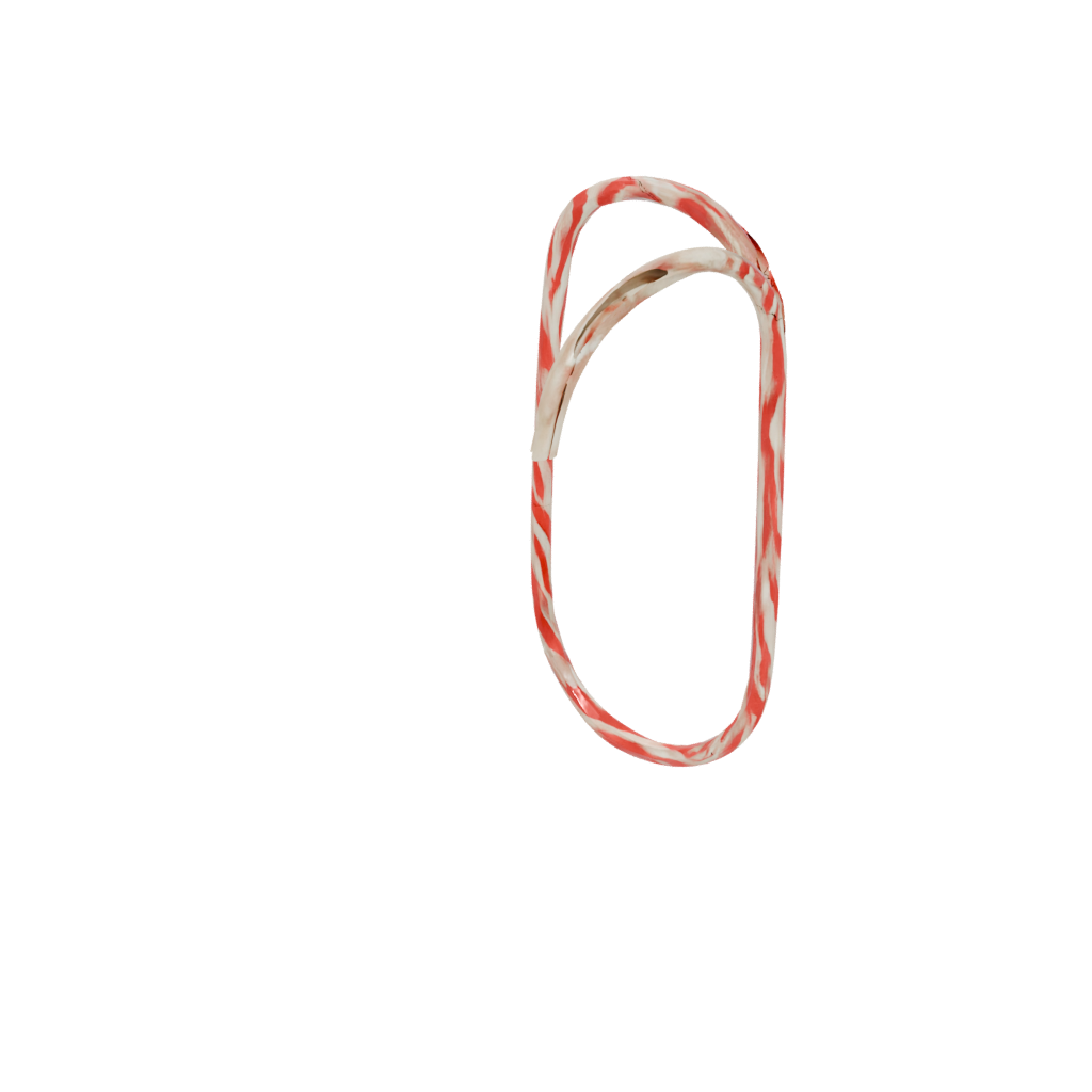 Gold Modern Candy Cane Hook Pair — seasonal 3D print model, STL