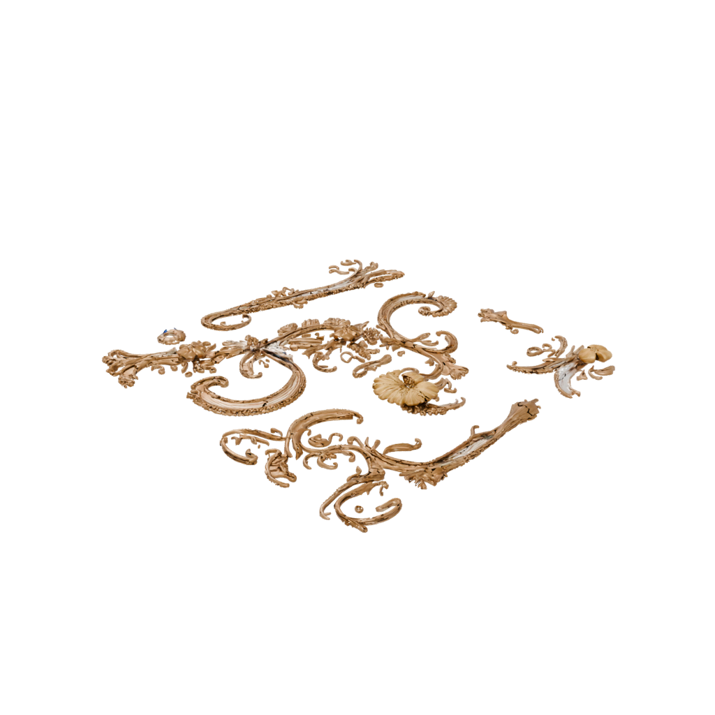 Gold Ornate Cornucopia Centerpiece — seasonal 3D print model, STL