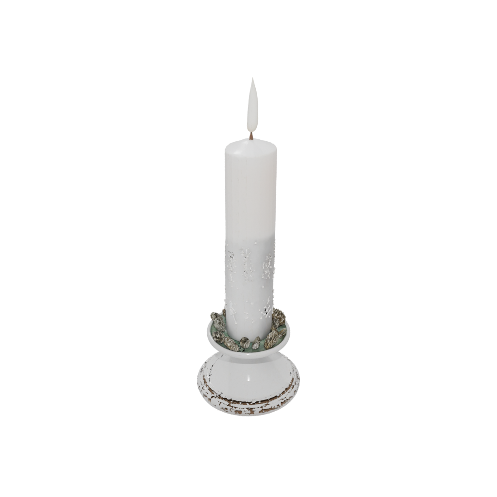 Holiday Advent Candle Holder — seasonal 3D print model, STL
