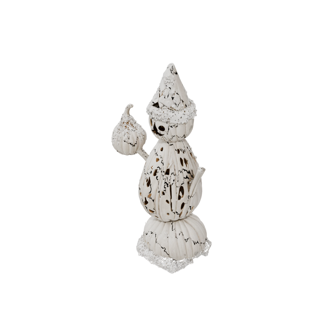 Holiday Carved Gourd Figure — seasonal 3D print model, STL